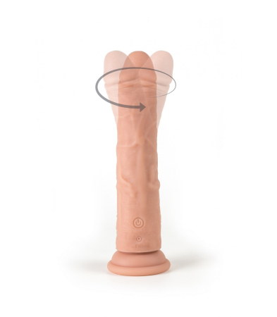 Produse<Sex toy - REALISTIC VIBRATOR AND ROTATOR R7" 19CM W/ REMOTE CONTROL"