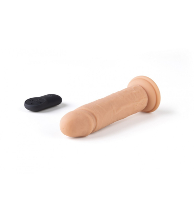 Produse<Sex toy - REALISTIC VIBRATOR R15" FLESH 16.5CM W/ REMOTE CONTROL"