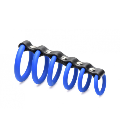 Produse <Body care - RINGS X 6 BLUE PENIS CHASTITY
