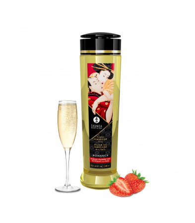 Produse<Lenjerie intima - ROMANCE STRAWBERRY CHAMPAGNE MASSAGE OIL 240 ML