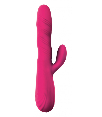 Produse<Sex toy - ROTATOR VIBRATOR WITH CLITTORIS STIMULATOR NYX FUCHSIA