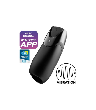 Produse <Sex toy<Body care<Lenjerie intima - SATISFYER MEN VIBRATION+ APP BLACK