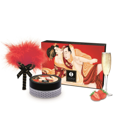 Produse<Lenjerie intima - SHUNGA BODY POWDER 75 GR. STRAWBERRIES CHAMPAGNE