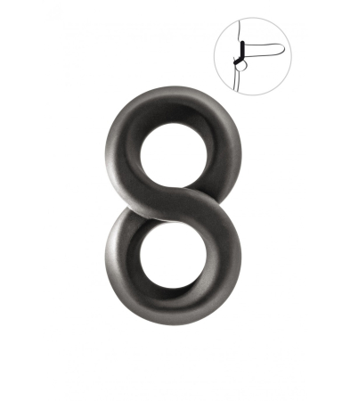 Produse <Sex toy<Body care<Lenjerie intima - SILICONE PENIS-TESTES RING IN 8