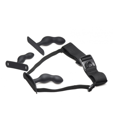 Produse <Body care - SILICONE PROSTATE PLUG W/ HARNESS