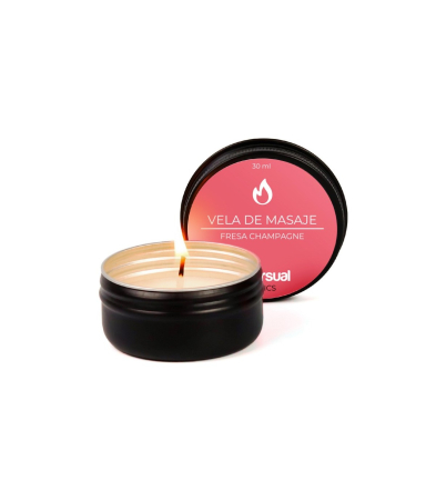 Produse<Sex toy - STRAWBERRY AND CHAMPAGNE MASSAGE CANDLE 30 ML