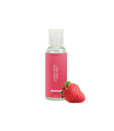 Produse <Sex toy<Body care<Lenjerie intima - STRAWBERRY ORGANIC LUBRICANT 60 ML