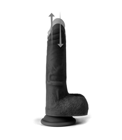 Produse<Sex toy - UP & DOWN REALISTIC VIBRATOR R13" BLACK 20CM W/ REMOTE CONTROL"