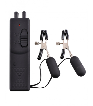 Produse<Lenjerie intima - VIBRATING NIPPLE CLAMPS BLACK