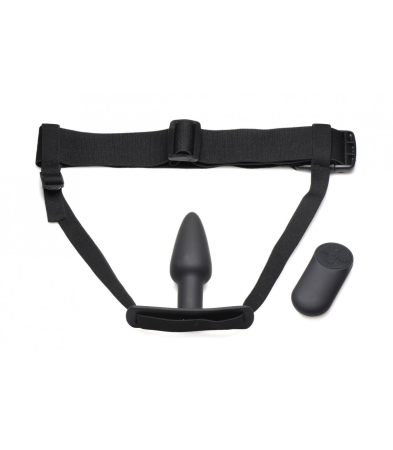 Produse <Body care - VIBRATOR PLUG W/ SILICONE CONTROL AND W/ HARNESS