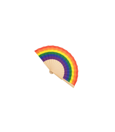 Produse <Body care - WOODEN FAN WITH RAINBOW FLAG