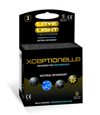 Produse<Lenjerie intima - XCEPTIONELLE PROLONG CONDOMS 3 UNITS