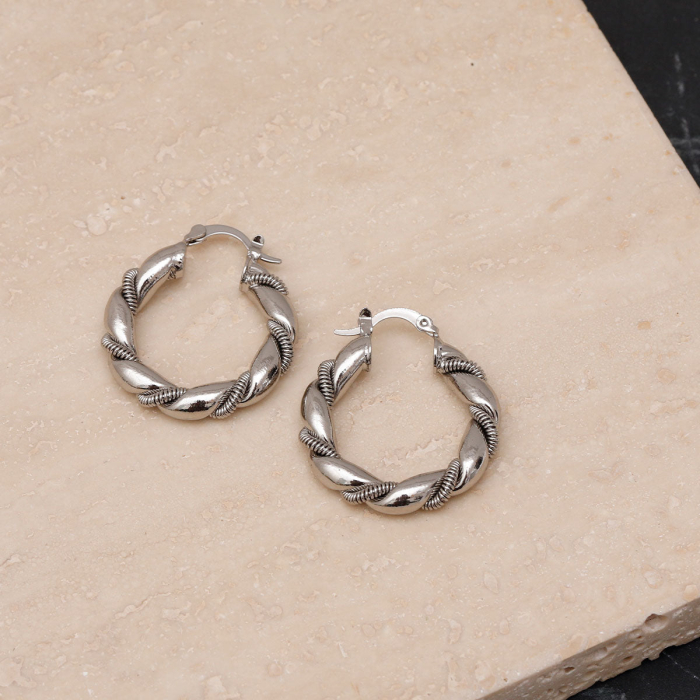 Cercei L’Atelier Emma&Chloé Imma, Argintiu [1]