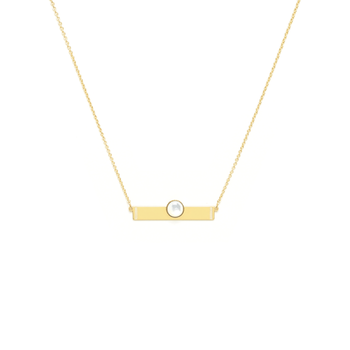 Colier L’Atelier Emma&Chloé Maelys, Auriu, Aventurin [1]