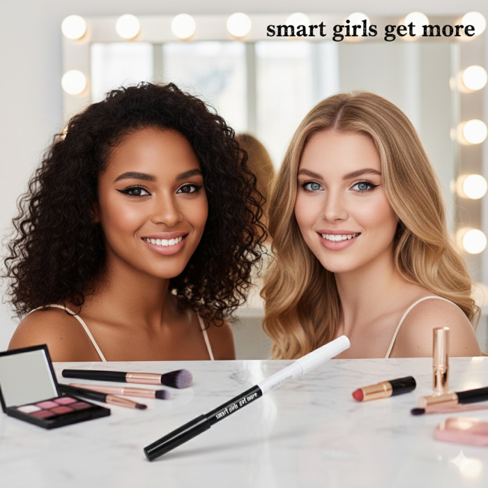 Creion de ochi dual Smart Girls Get More, Rezistent la Apa, Textura Moale, Acoperire Intensa - Creion Dermatograf [8]