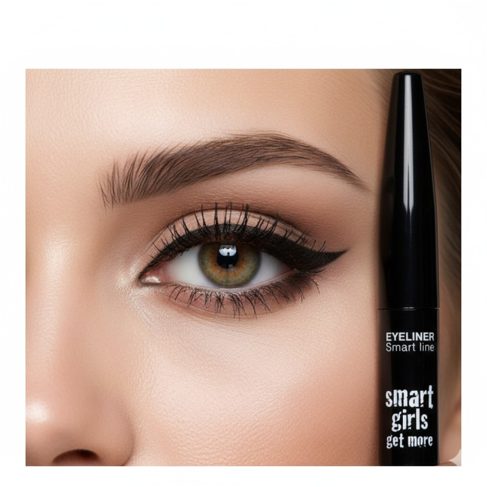 Eyeliner lichid Smart Girls Get More, 4, 5 ml, cat-eye negru intens Smart line [2]