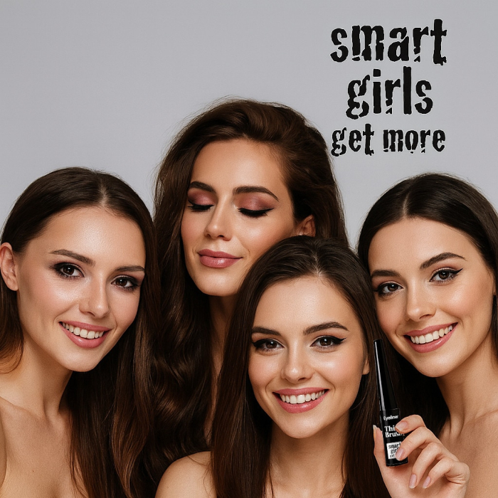 Eyeliner lichid Smart Girls Get More, Thin Brush, 4, 5 ml, Black [4]