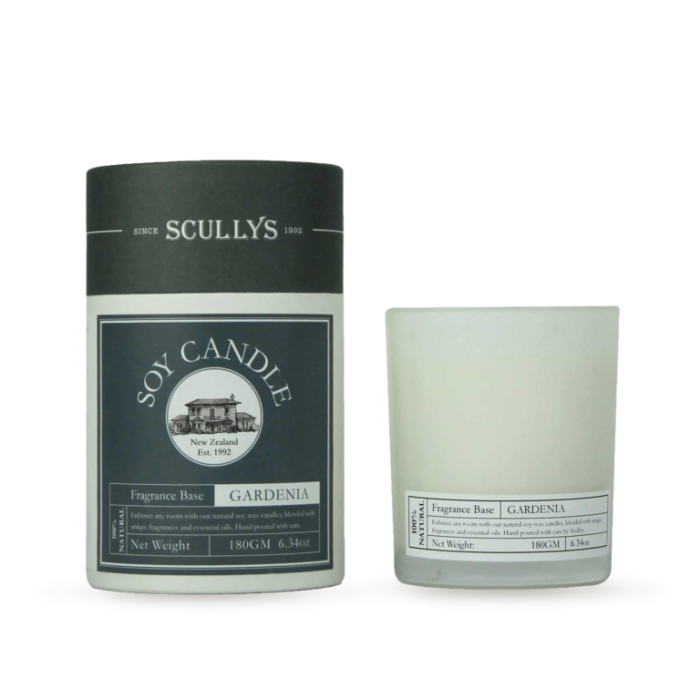 Lumânare din Soia Gardenia, Scullys, 180 g, 40h [1]