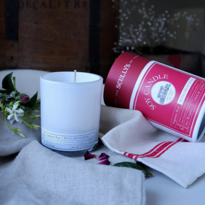 Lumânare din Soia Trandafir, Scullys, 180 g, 40h [3]