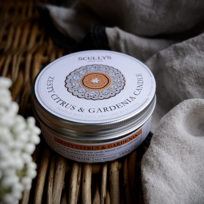 Lumânare Parfumată Zesty Citrus & Gardenia, Scullys, 150 g, 30h [3]