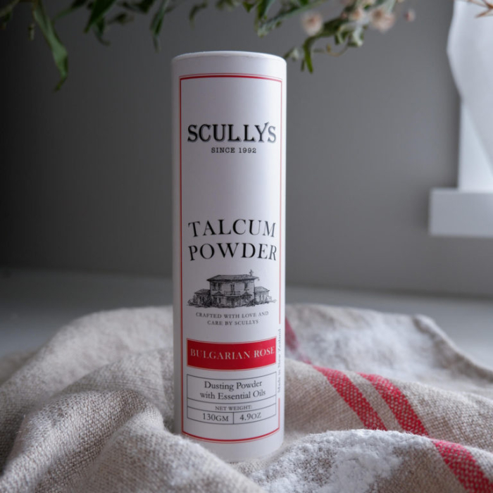 Pudră De Talc Scullys, Trandafir, 130 g [3]
