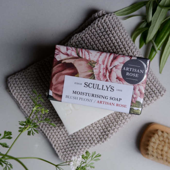Săpun Artizanal Scullys, Blush Peony Rose (Black), 150 g [2]