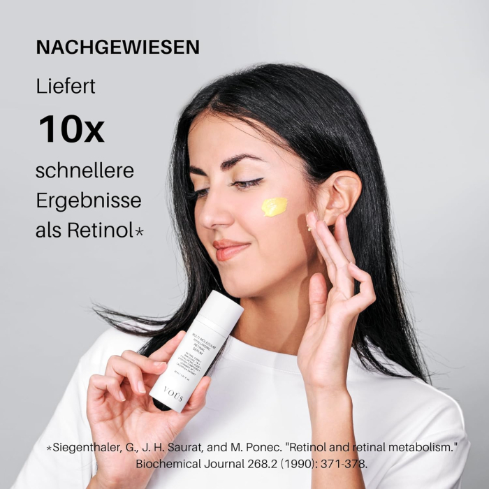 Siero Viso Nocturn VOUS by Satin Naturel – Retinaldehida (Retinal), Bakuchiol & Argireline – Efect Botox-Like și Regenerare Intensă – 50ml [2]