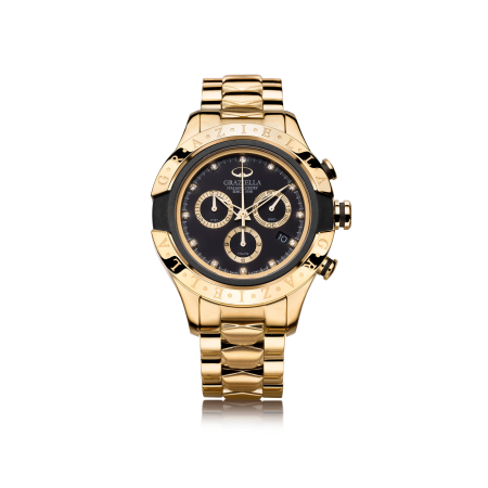 Ceasuri Bărbați - Ceas Bărbați Graziella, 43mm, Argintiu & Gri Antracit, Brățară Oțel Inoxidabil