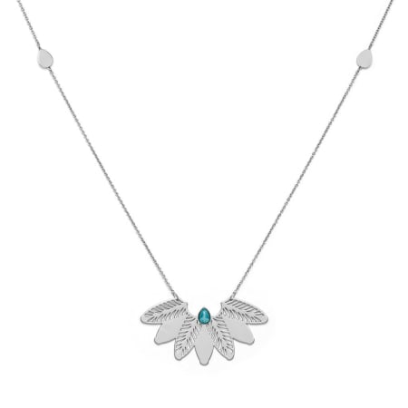 Coliere - Colier L’Atelier Emma&Chloé Dauphine, Argintiu, Nacru