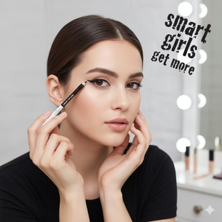 Creion de ochi dual Smart Girls Get More, Rezistent la Apa, Textura Moale, Acoperire Intensa - Creion Dermatograf [1]