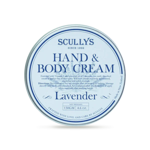 Îngrijire personală  - Cremă De Mâini Și Corp Scullys, Lavandă, 130 g