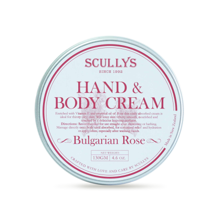 Îngrijire personală  - Cremă De Mâini Și Corp Scullys, Trandafir, 130 g