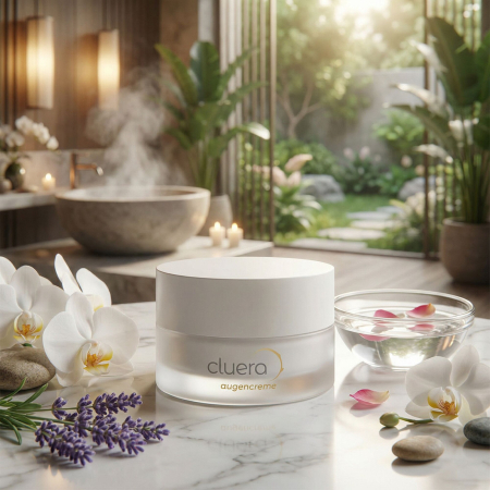 Cremă de Ochi Cluera Clean Care, Fabricat în Switzerland, cu Acid Hialuronic, ProRenew Complex, Extract Marin de Microalge [4]