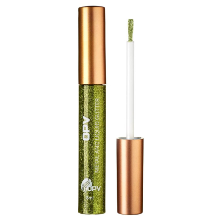 Eyelinere - Eyeliner lichid cu sclipici OPV Beauty Metal & Glitter, FlashLight, 3 ml