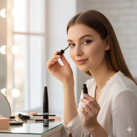 Eyeliner lichid Smart Girls Get More, 4, 5 ml, cat-eye negru intens Smart line [3]