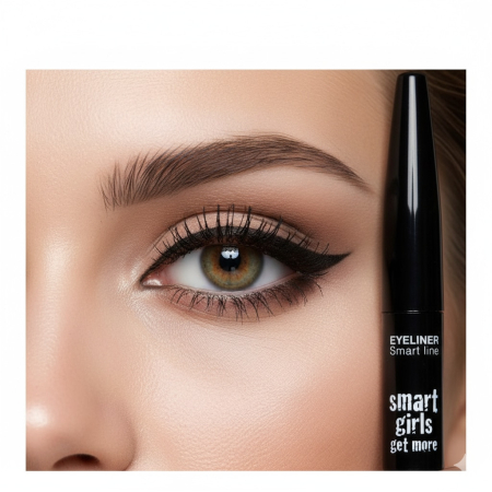 Eyeliner lichid Smart Girls Get More, 4, 5 ml, cat-eye negru intens Smart line [1]
