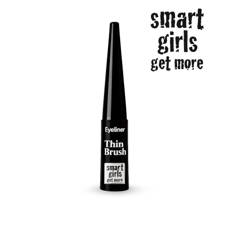 Eyelinere - Eyeliner lichid Smart Girls Get More, Thin Brush, 4, 5 ml, Black