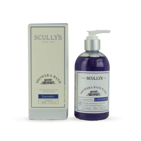 Îngrijire personală  - Gel De Duș & Baie Scullys, Lavandă, 300 ml