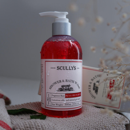 Gel De Duș & Baie Scullys, Trandafir, 300 ml [1]