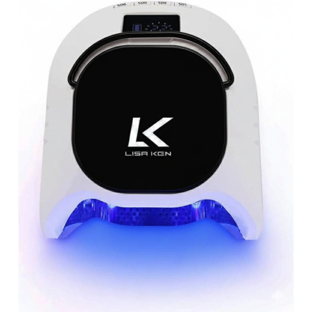 Cosmetice - Lampa Profesionala Manichiura si Pedichiura Hibrida LISA KON, 86W Reincarcabila Wireless UV LED, Uscare 10-90 sec, 42 Leduri UV
