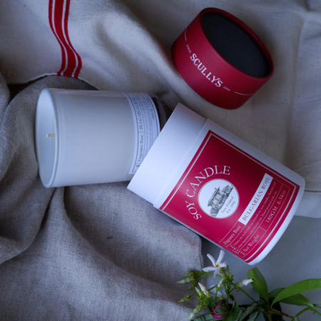 Lumânare din Soia Trandafir, Scullys, 180 g, 40h [1]