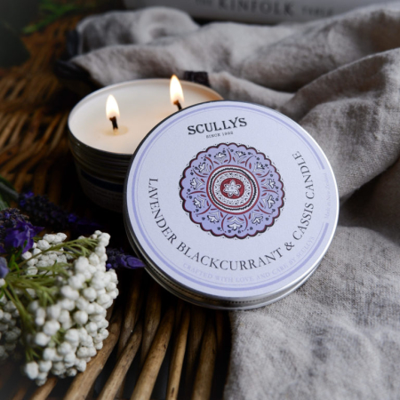 Lumânare Parfumată Lavandă Blackcurrant & Cassis, Scullys, 150 g, 30h [2]