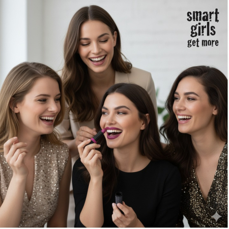 Ruj de buze cu pigment intens Smart Girls Get More, Colectia Long Lasting Love, rezistent la apa, One and Only [4]