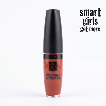 Ruj Lichid de Buze cu Pigment Intens Smart Girls Get More, Colecția Long Lasting Love, Rezistent la Apă, nuanța Matte Royale [0]