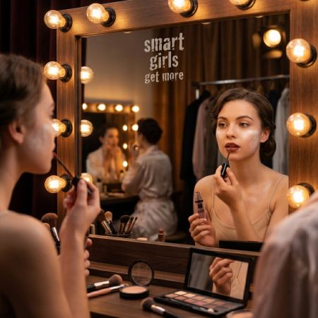 Ruj Lichid de Buze cu Pigment Intens Smart Girls Get More, Colecția Long Lasting Love, Rezistent la Apă, nuanța Matte Rush [4]