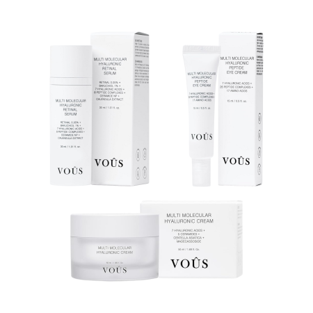 Îngrijire personală  - Set Complet VOUS by Satin Naturel – Ritual Anti-Aging Total: Lift & Firm, Hidratare Intensă și Regenerare Nocturnă (3 x 50ml)