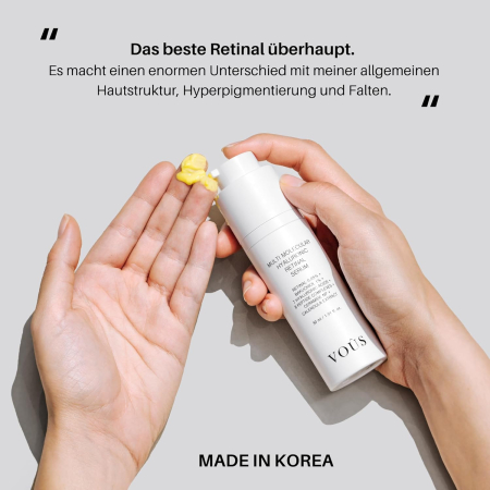 Siero Viso Nocturn VOUS by Satin Naturel – Retinaldehida (Retinal), Bakuchiol & Argireline – Efect Botox-Like și Regenerare Intensă – 50ml [6]