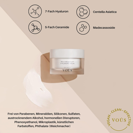 Siero Viso VOUS by Satin Naturel – Acid Hialuronic Multimolecular & Madecassoside – Hidratare Intensă și Efect Anti-Aging – 50ml [2]