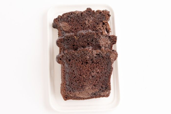 Banana bread Double Chocolate cu cafea fără zahăr 700 gr - Deserturi sănătoase GoVeggie [3]