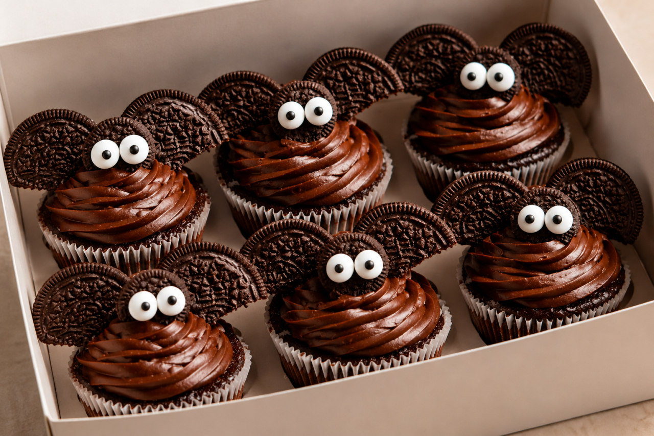 Halloween Bat Vegan Cupcake [3]